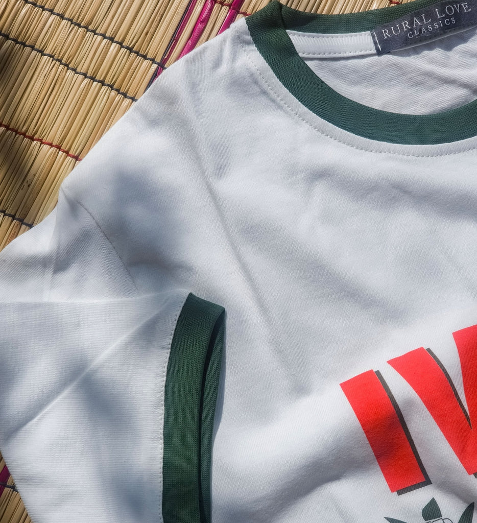 IWISA cream white t-shirt - Rural Love Classics