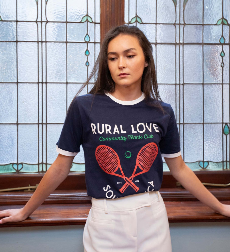 Rural Love Community Tennis Club | navy t-shirt - Rural Love Classics