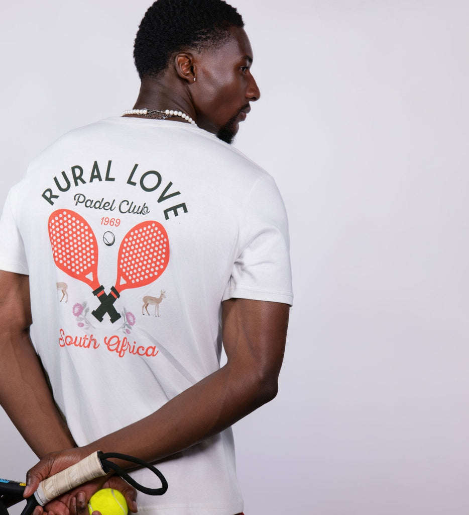 Rural Love Padel Club | Cream white T-shirt - Rural Love Classics