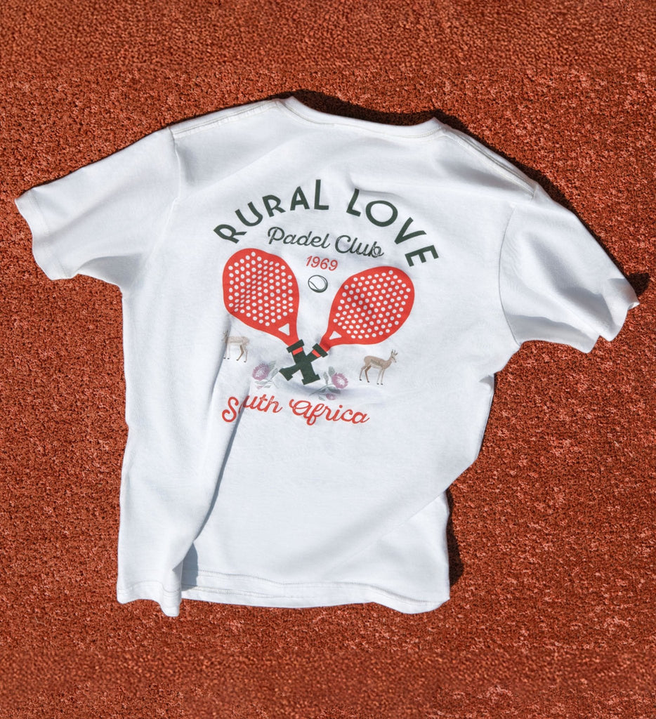 Rural Love Padel Club | Cream white T-shirt - Rural Love Classics
