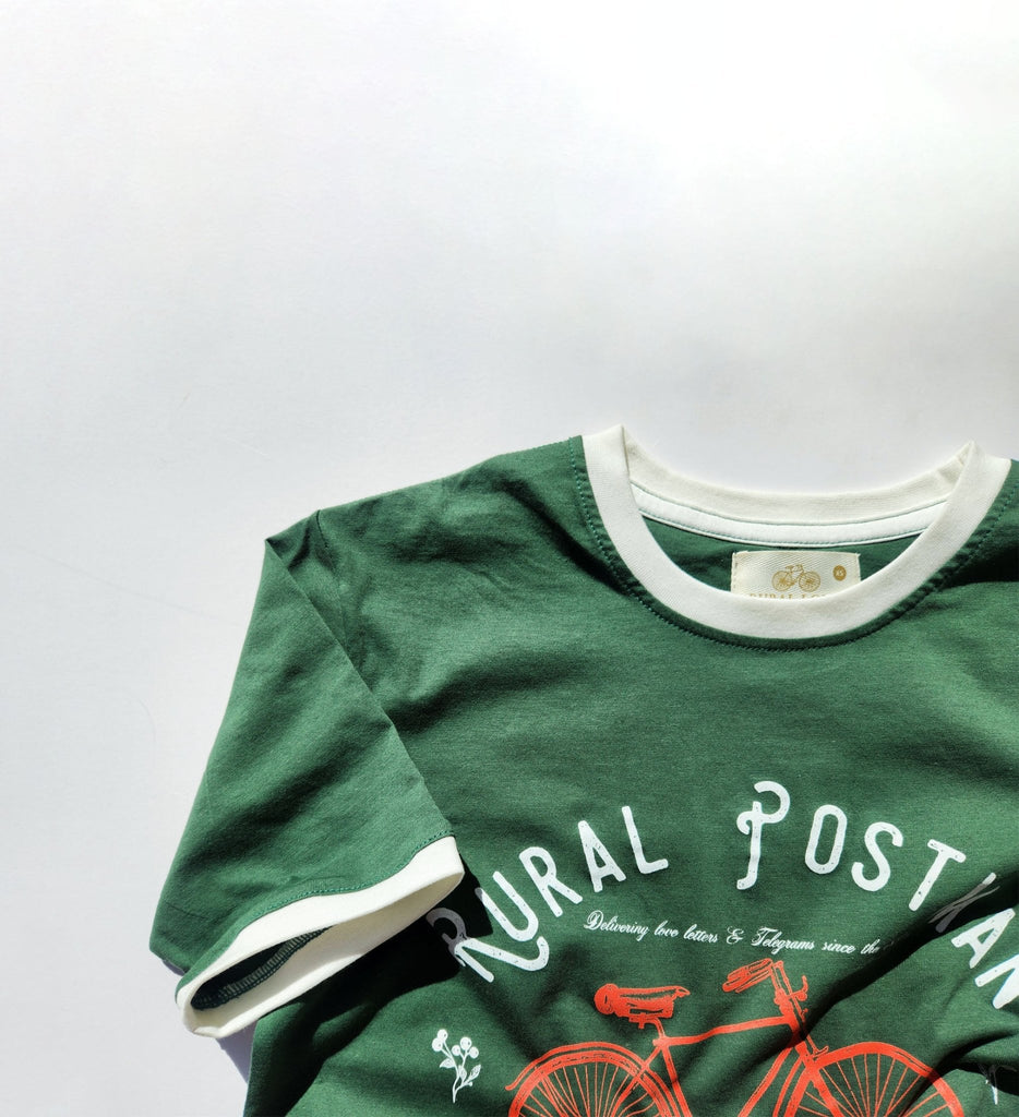Rural Postman | bottle green t-shirt - Rural Love Classics