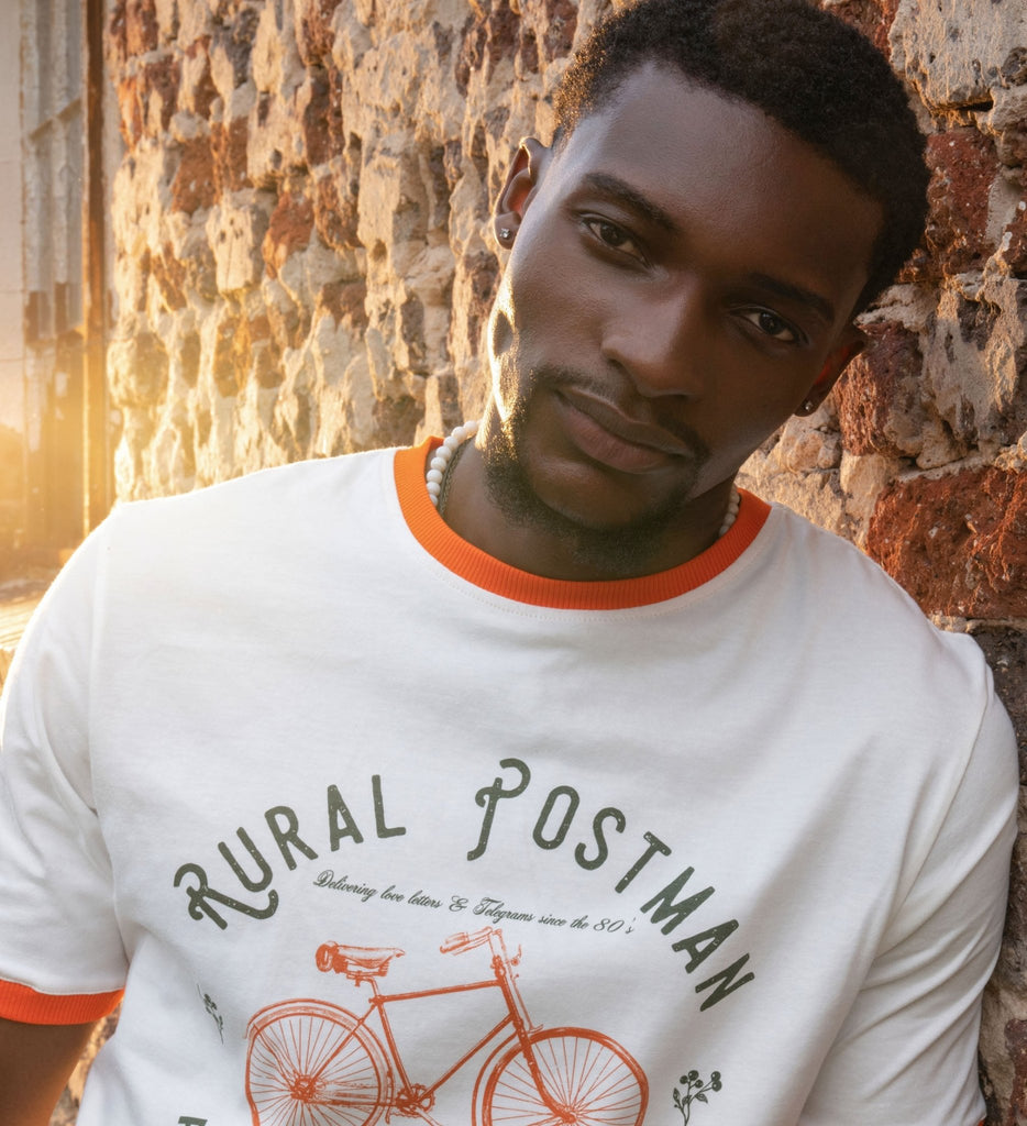 Rural Postman | Cream white t-shirt - Rural Love Classics