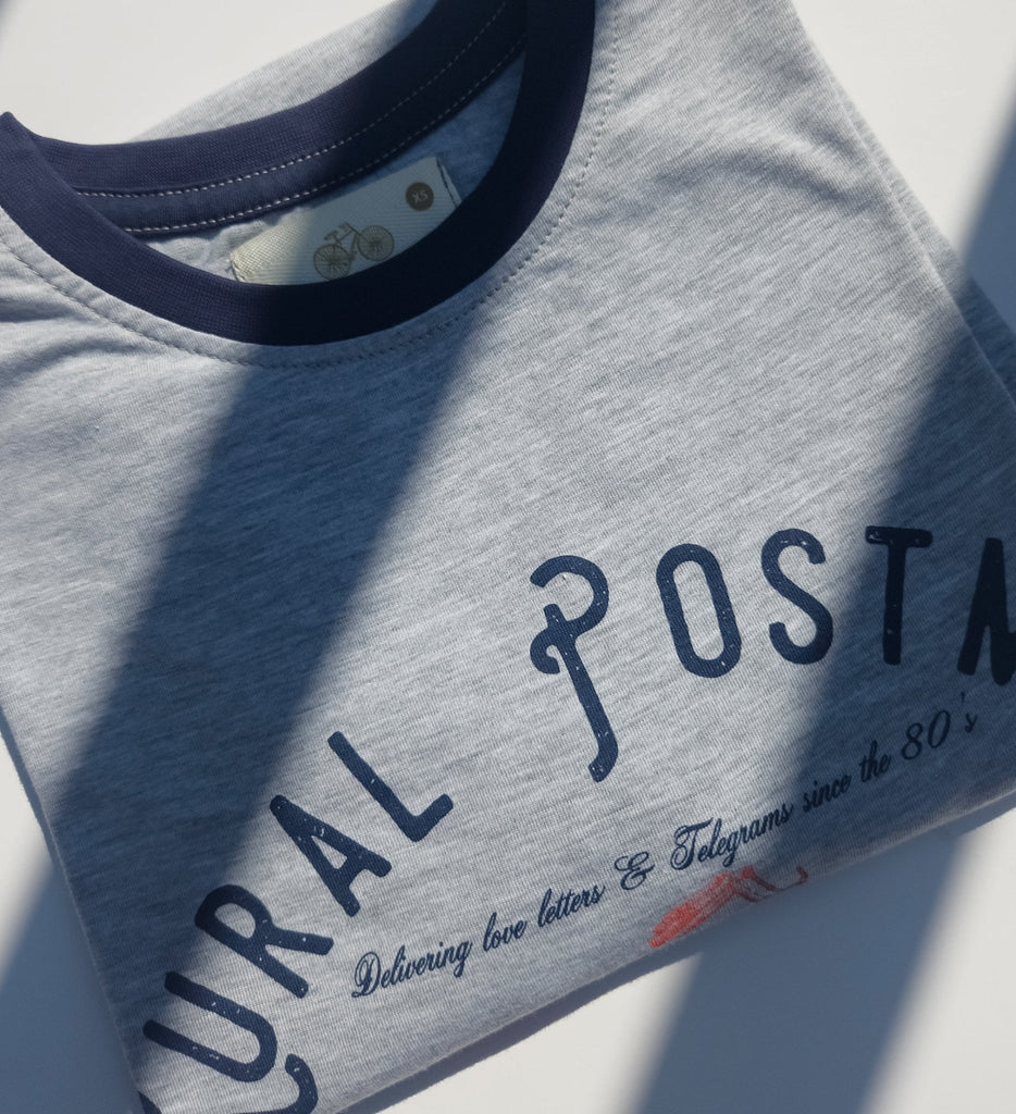 Rural Postman | light grey mélange t-shirt - Rural Love Classics