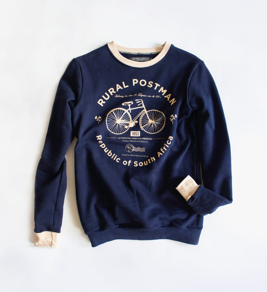RURAL POSTMAN | Navy Crewneck Sweater - Rural Love Classics