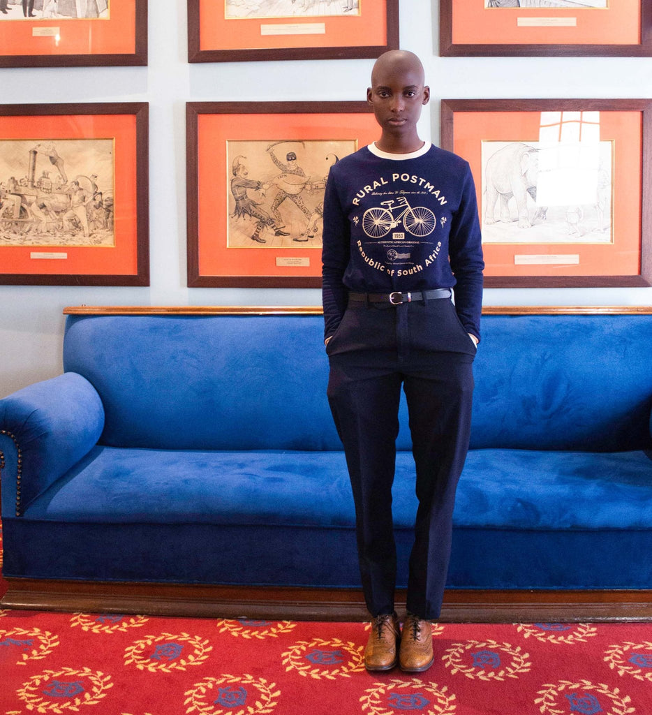 RURAL POSTMAN | Navy Crewneck Sweater - Rural Love Classics