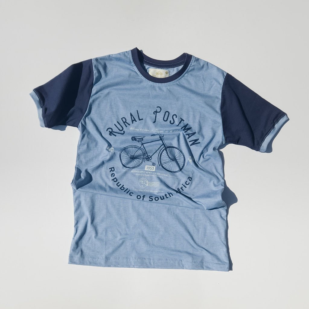 Rural Postman | teal mélange t-shirt - Rural Love Classics