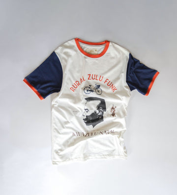 Rural Zulu funk | cream white t-shirt - Rural Love Classics